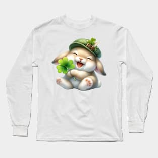 Clover Rabbit St Patricks Day Long Sleeve T-Shirt